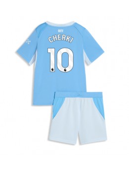 Otroški Nogometna dresi replika Manchester City Rayan Cherki #10 Domači 2026-27 Kratek rokav (+ hlače)